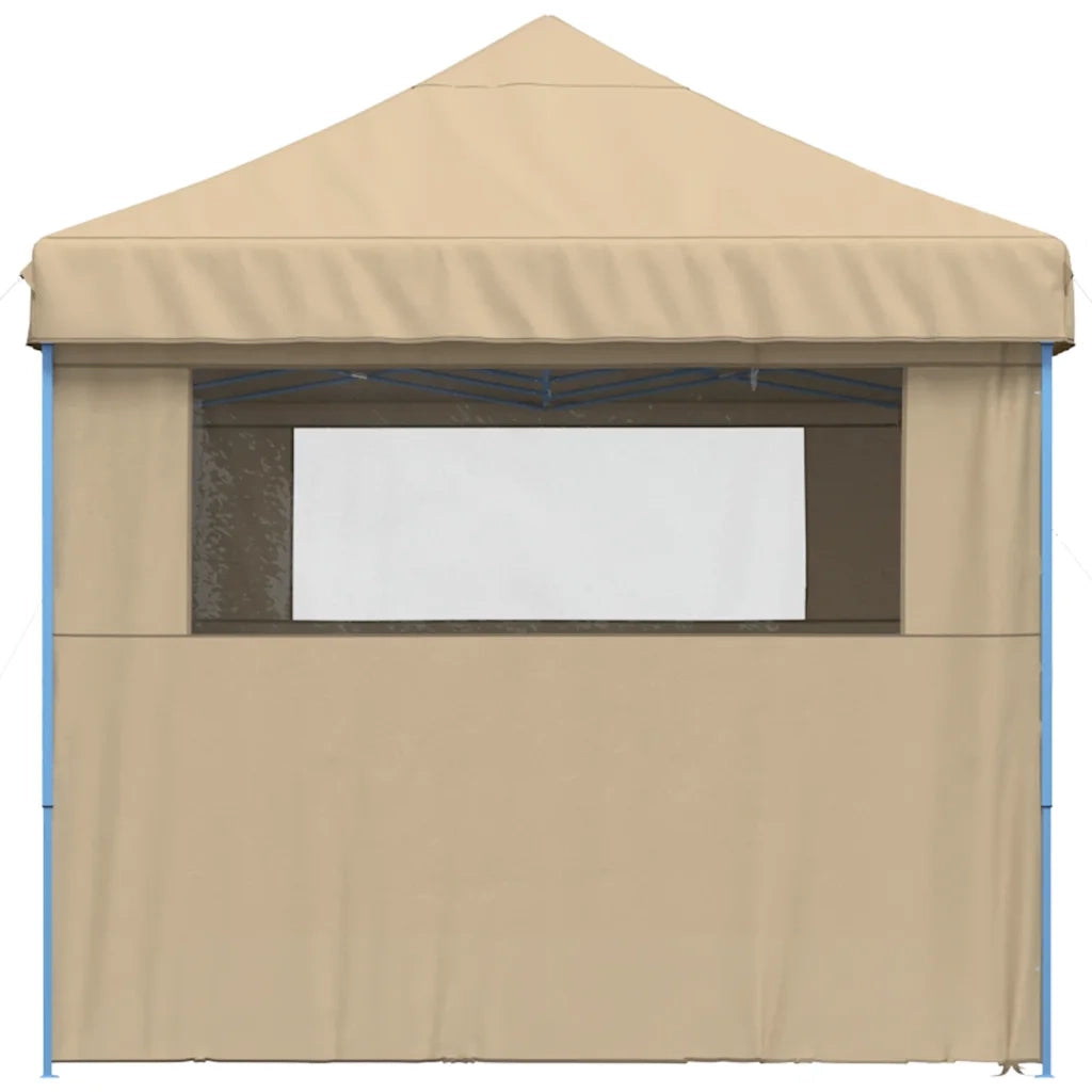 Tendone per Feste Pieghevole Pop-Up con 4 Pareti Beige