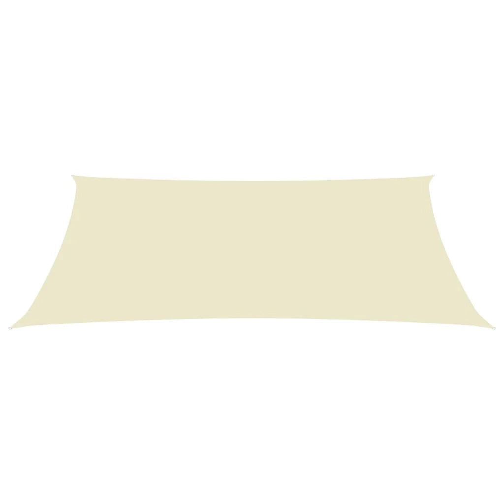 Vela ombreggiante/ombrellone rettangolare in tessuto Oxford 5 x 7 m crema 02_0009723