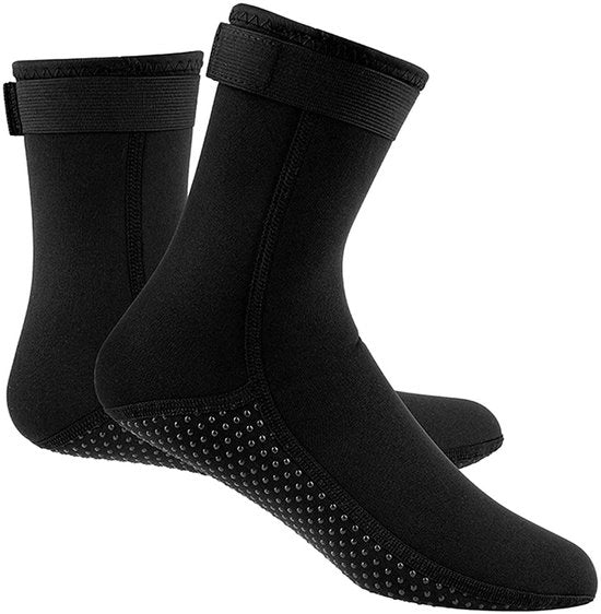 Sokke di immersione in neoprene per alta temperatura - fondo antiscivolo - chiusura autoadesiva robusta - taglia XL - comodo e impermeabile