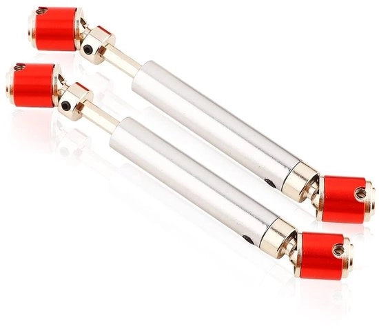 Asse di trasmissione metallico CVD - Adatto per SCX10/CC01/D90/D110 - Acciaio inossidabile - Duraturo - Aggiornamento/Riparazione - Alta compatibilità - Asse di trasmissione