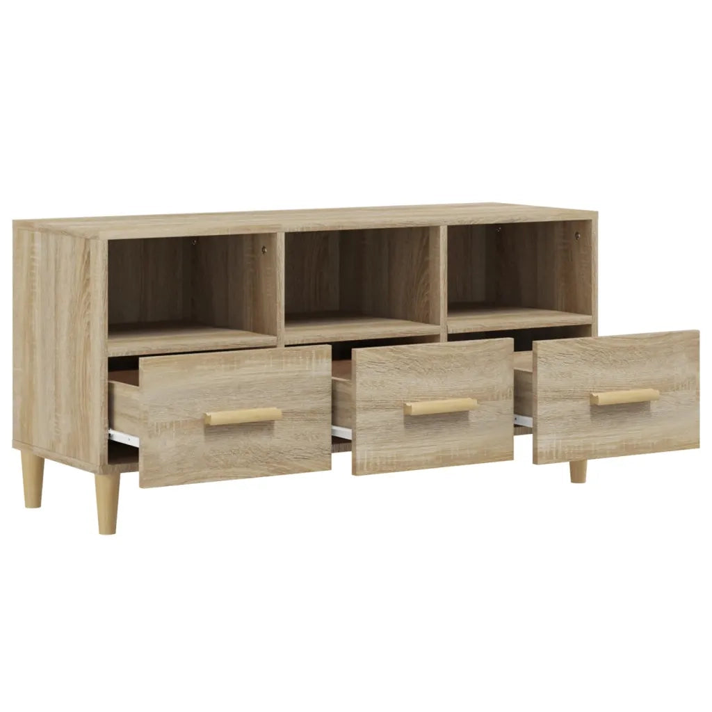 Mobile Porta TV Rovere Sonoma 102x36x50 cm Legno Multistrato 812603