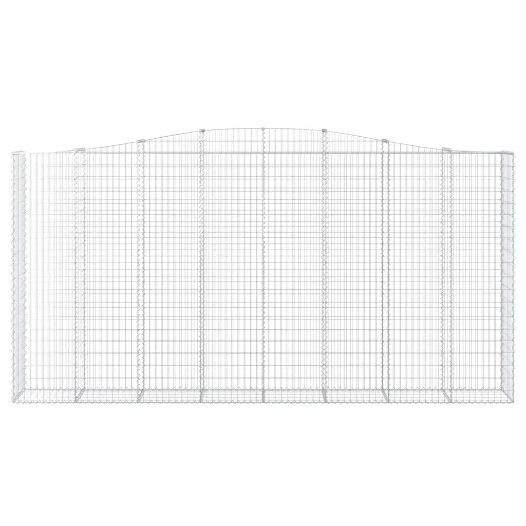 Cesti Gabbioni ad Arco 9 pz 400x50x200/220 cm Ferro Zincato 3146028