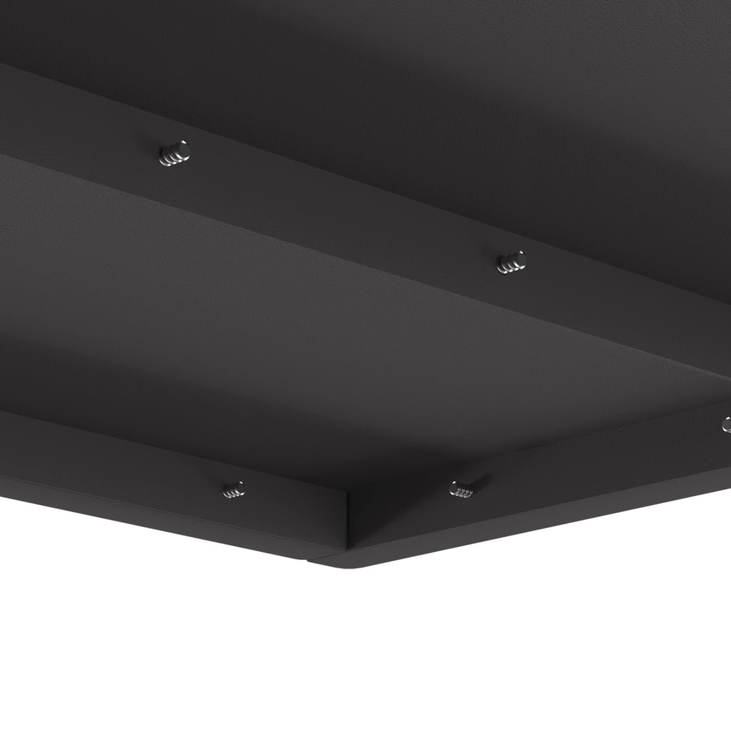 Focolare Square Nero 60x60x30 cm Acciaio
