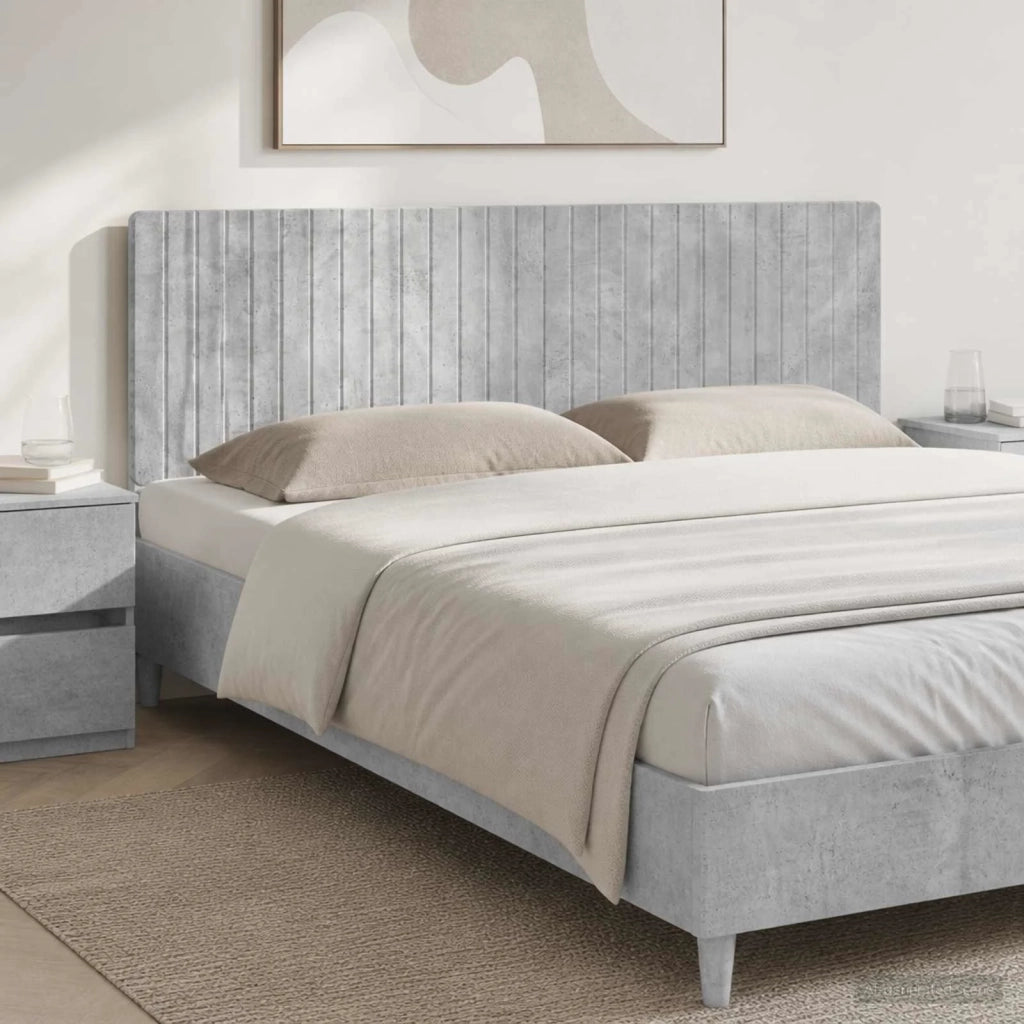 Testiera da Muro ZWOLLE Grigio Cemento Legno ingegnerizzato 896498