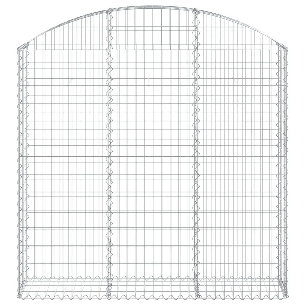 Cesto Gabbione ad Arco 150x30x140/160 cm Ferro Zincato 153447