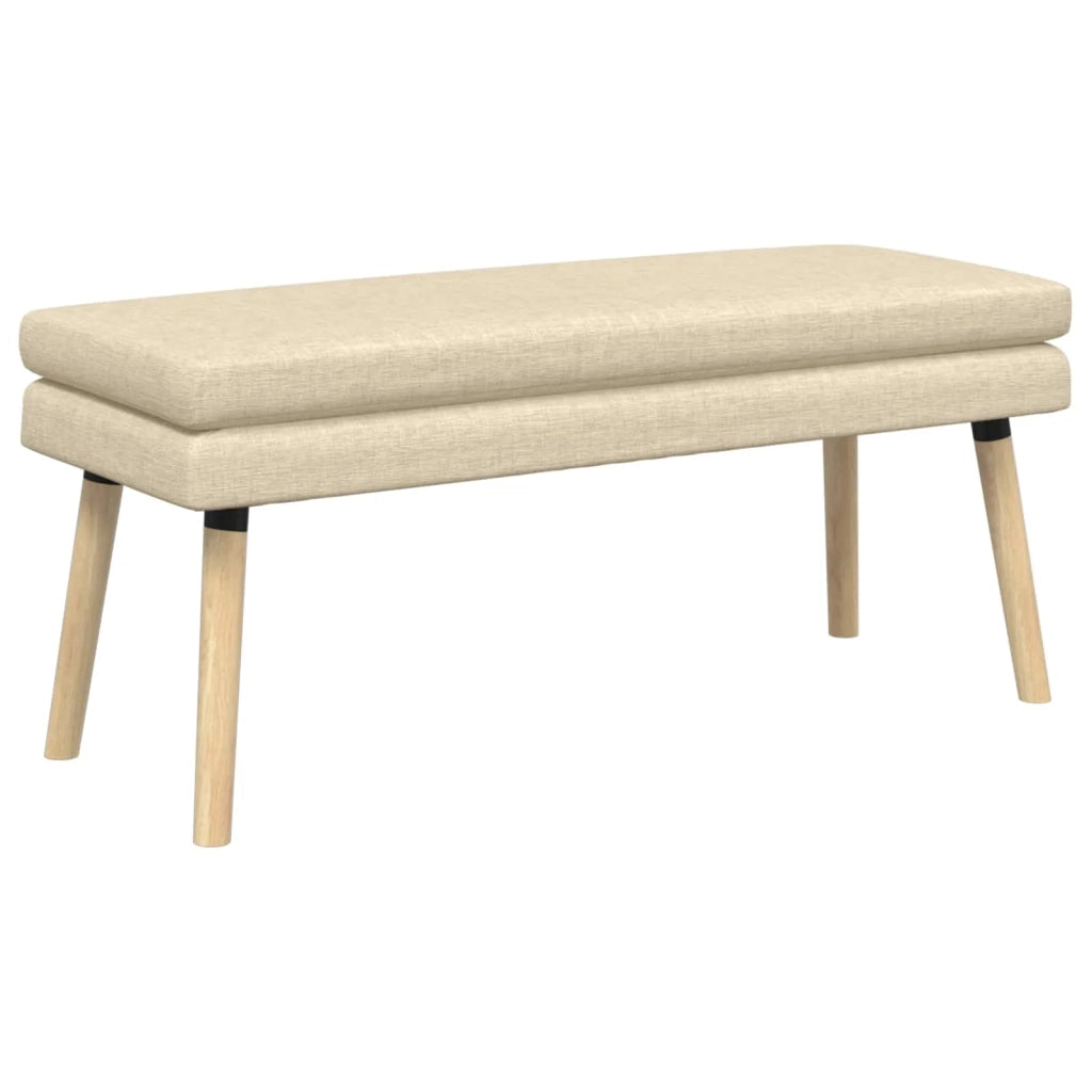Panchina a doppio strato Crema 110 x 40 x 47 cm Tessuto 42038452
