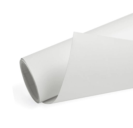 Foglio Autoadattativo Bianco Matt - Flessibile - Liquido - Adesivo in Vinile - 152 cm x 61 cm - Protezione contro le Scalfitture - Facile da Applicare - Laccatura a Vinile
