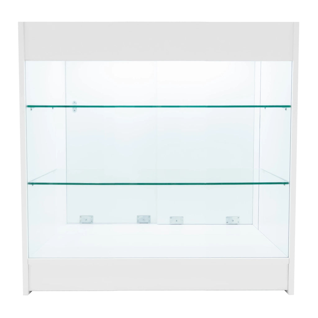 Set Bancone Bianco Apollo LED K900 LM60 con Vetrina Espositiva 3 Ripiani