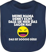 Assemini per Bambini - Spremi - Emoticon - Mamma pensa di essere la padrona di casa, è così carino! - Taglia Unica - Blu Marino - regalo per il compleanno del bambino, giocattoli divertenti, vere sentenze