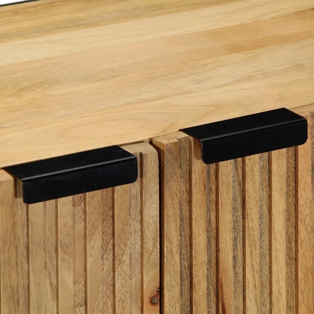 Credenze 3 pz Marrone 60x33x75 cm in Legno Massello di Mango 3310005