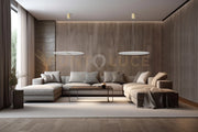 KOI-S70 O Sospensione led diametro 70cm in vetro con partciolari oro verniciato 26W dimmerabile SDD 2800 - 5000k