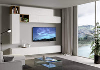 Composizione parete soggiorno A106 L.208 P.39,2 - ISOKA