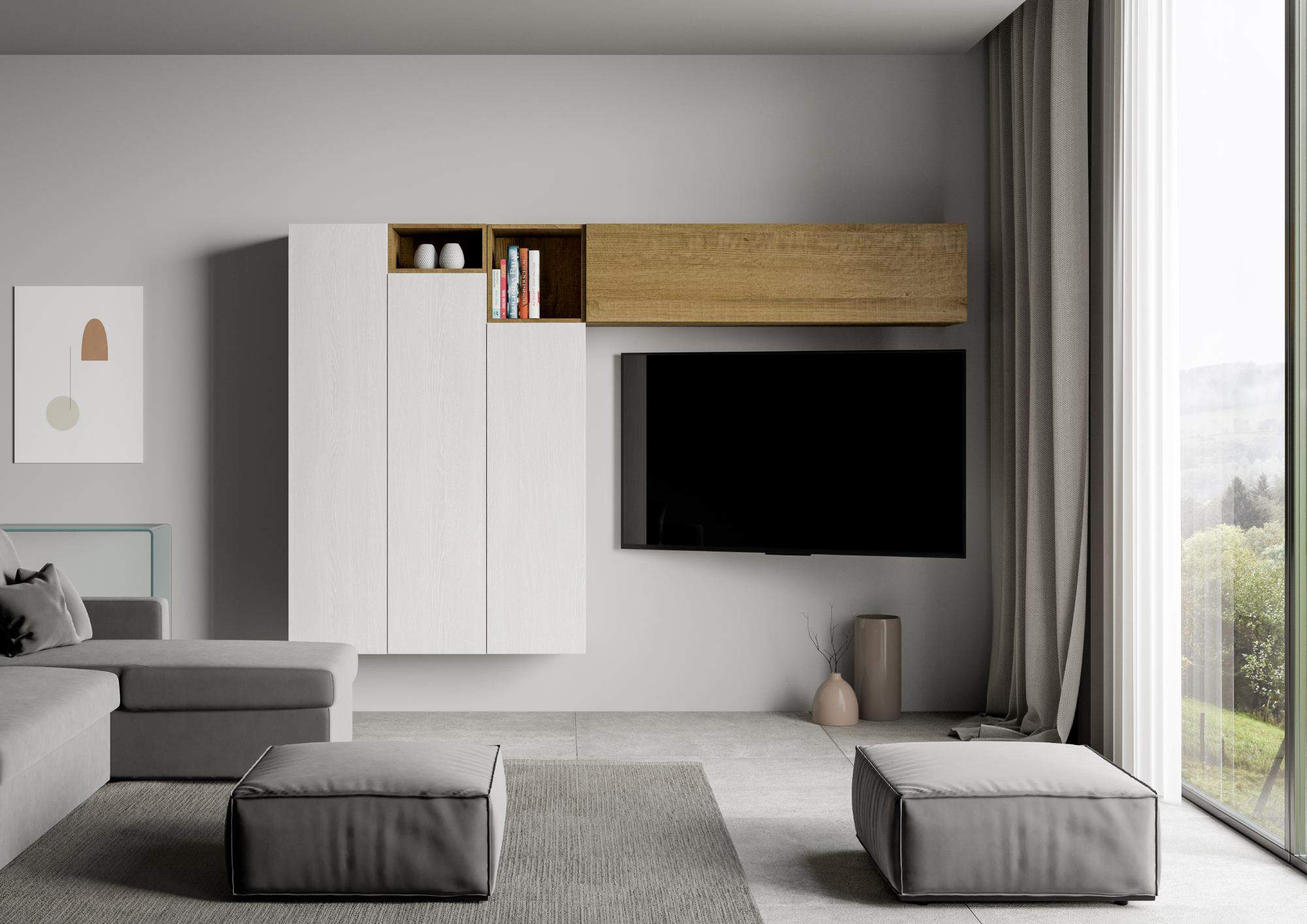 Parete Attrezzata A22 L.274 H.173,6 P.39,2 - ISOKA