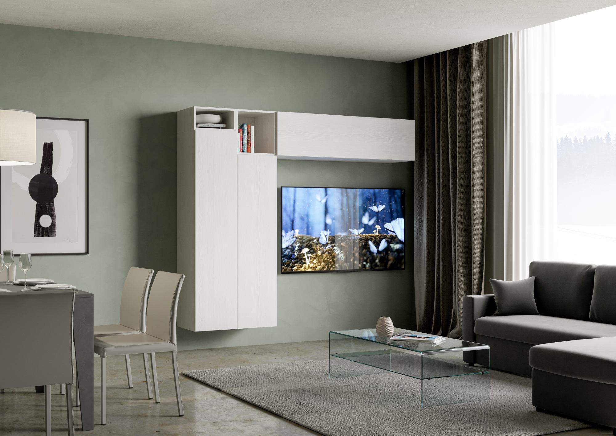 Parete Attrezzata A21 L.234 H.194 P.39,2 - ISOKA