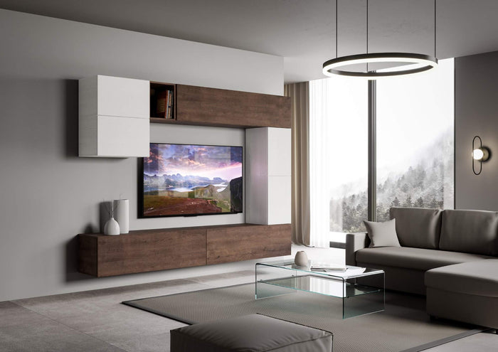 Parete Attrezzata A15 L.268 H.200 P.39,2 - ISOKA