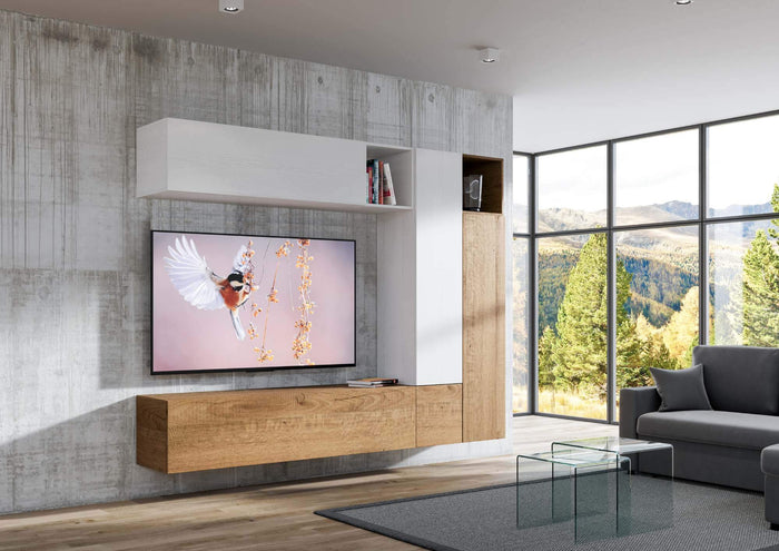 Parete Attrezzata A08 L.254 H194 P.39,2 - ISOKA