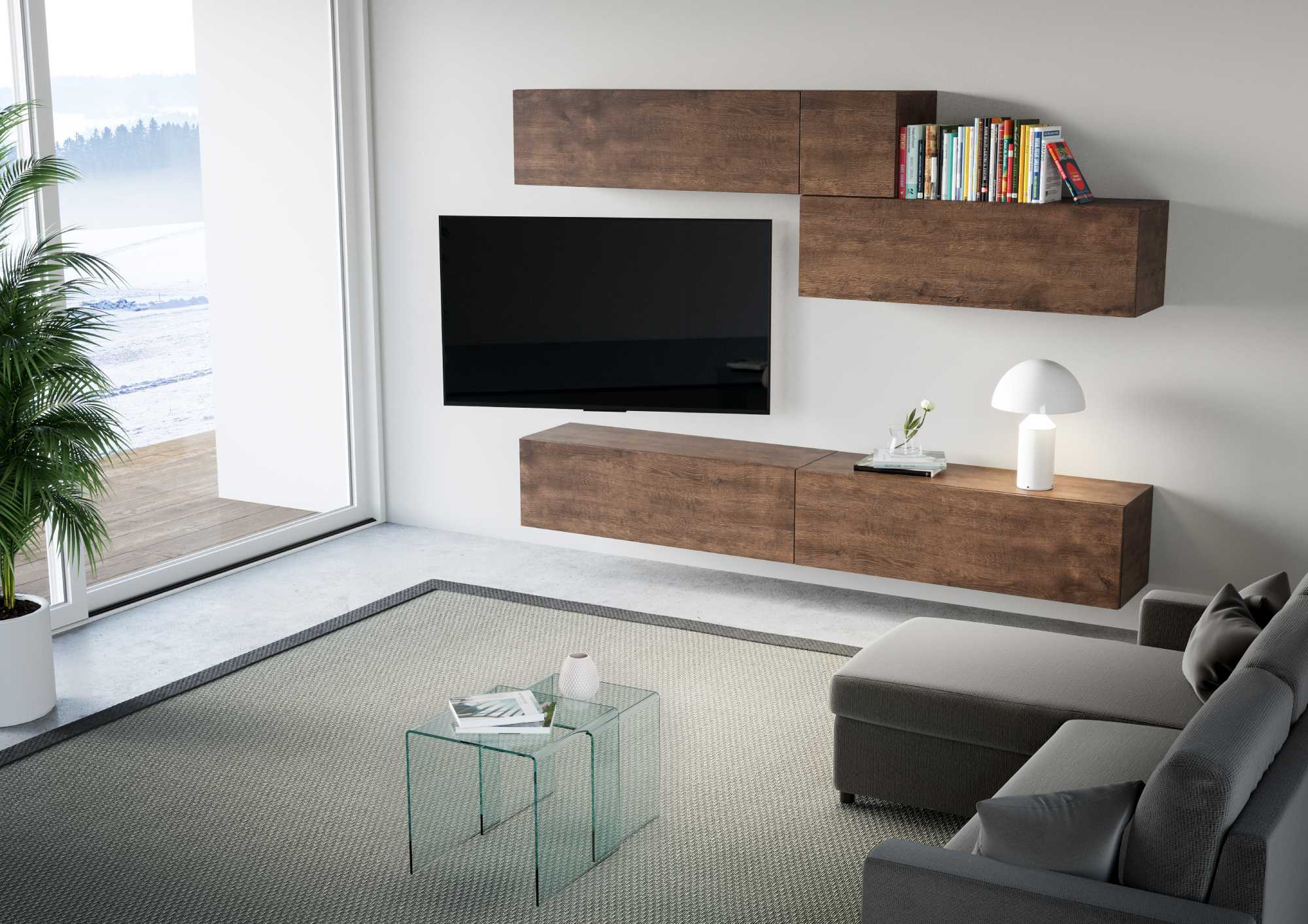 Parete Attrezzata A03 L.268 P.39,2 - ISOKA