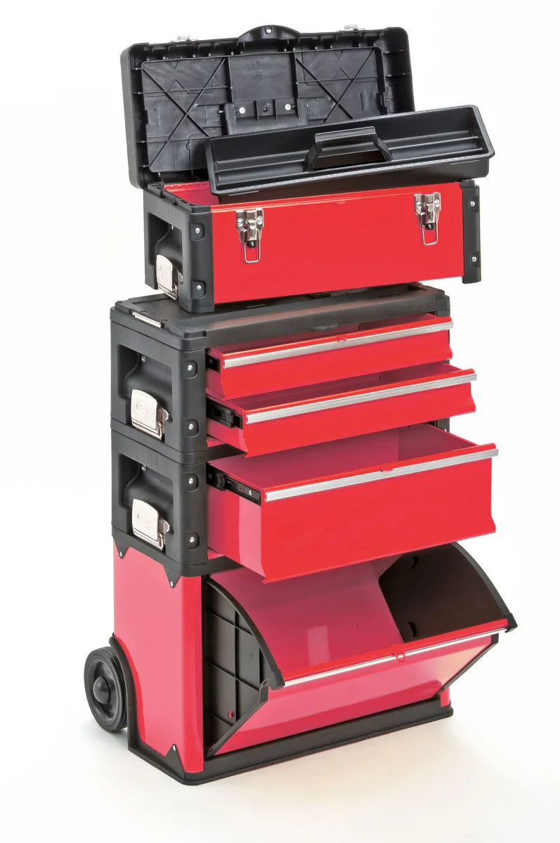 Carrello portautensili a 4 vie 1k.1.2.1, colore rosso