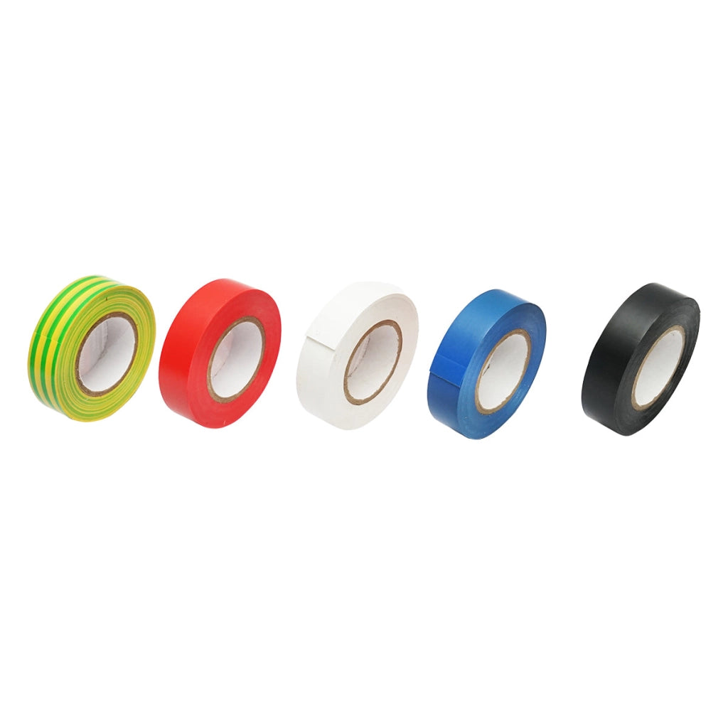Set di 5 nastri isolanti multicolori 18mmx20m PVC Breckner Germany