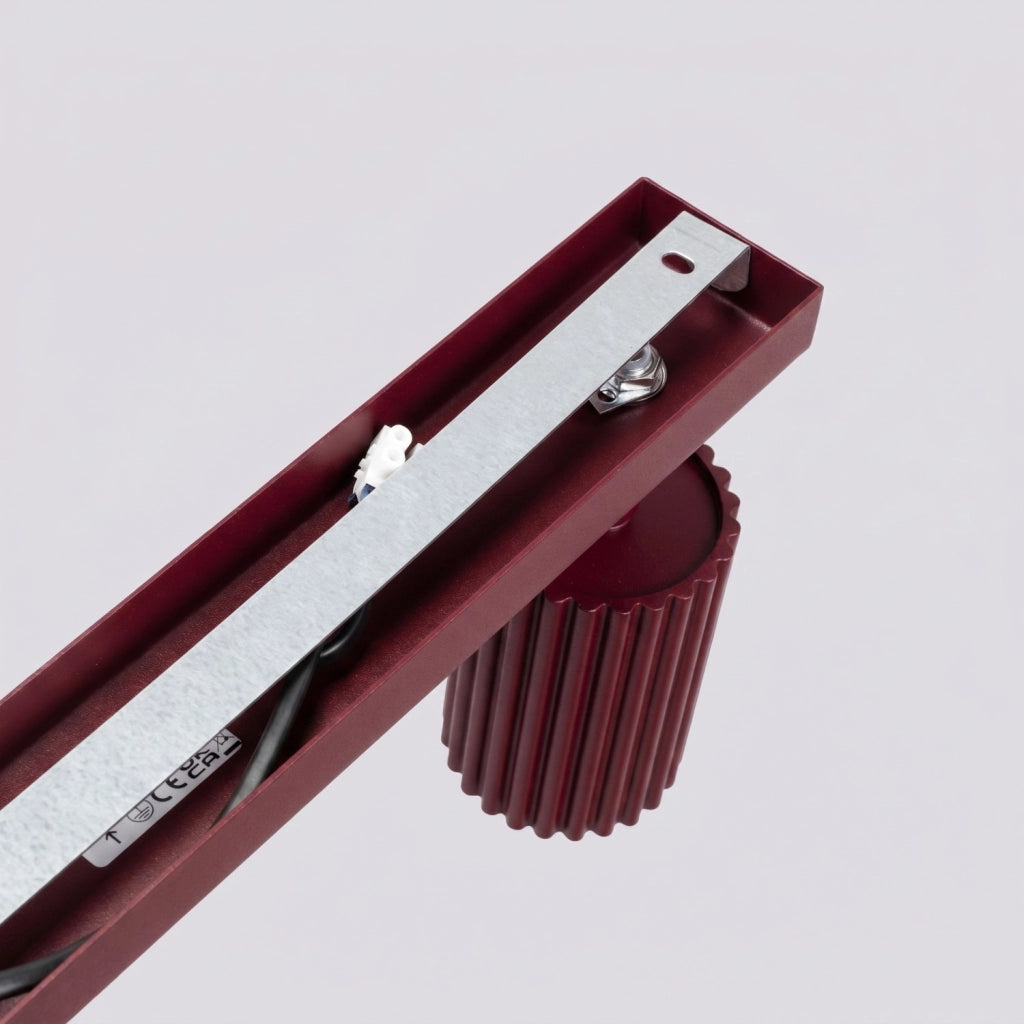Plafoniera KARBON 3L bordeaux