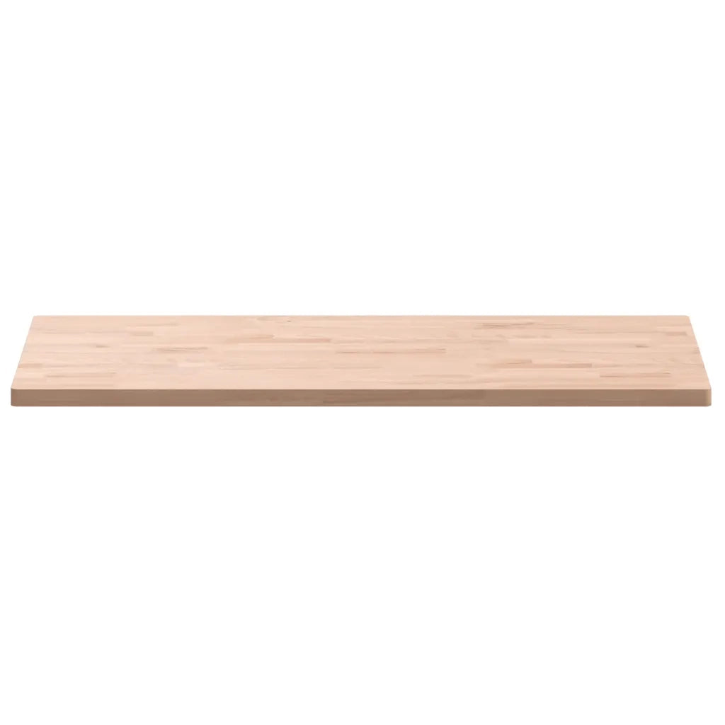 Piano Tavolo 100x50x2,5cm Rettangolare Legno Massello di Faggio 3188883