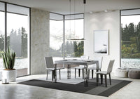 Tavolo da Pranzo Ghibli Fix 90x130 in Nobilitato e Ferro Colore: Cemento