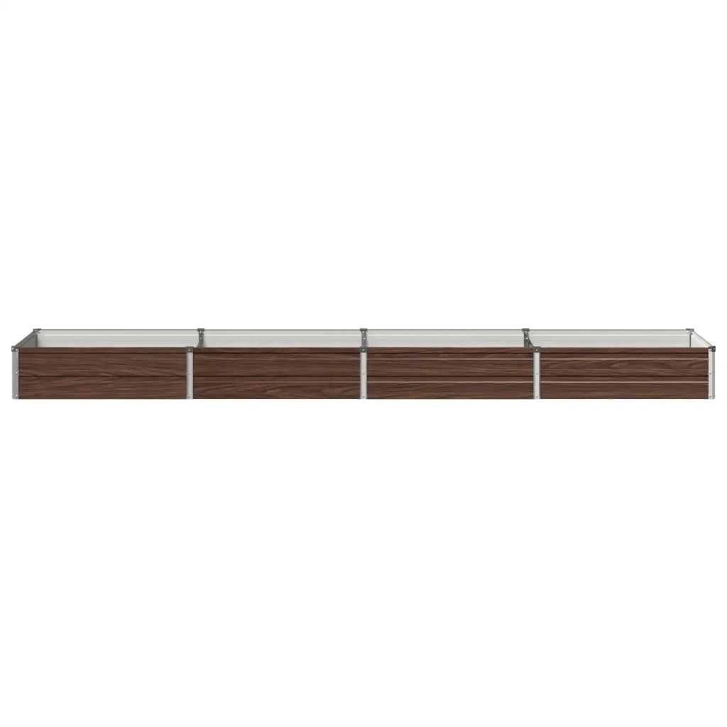 Letto rialzato da giardino Nero 320 x 80 x 24 cm 8006495