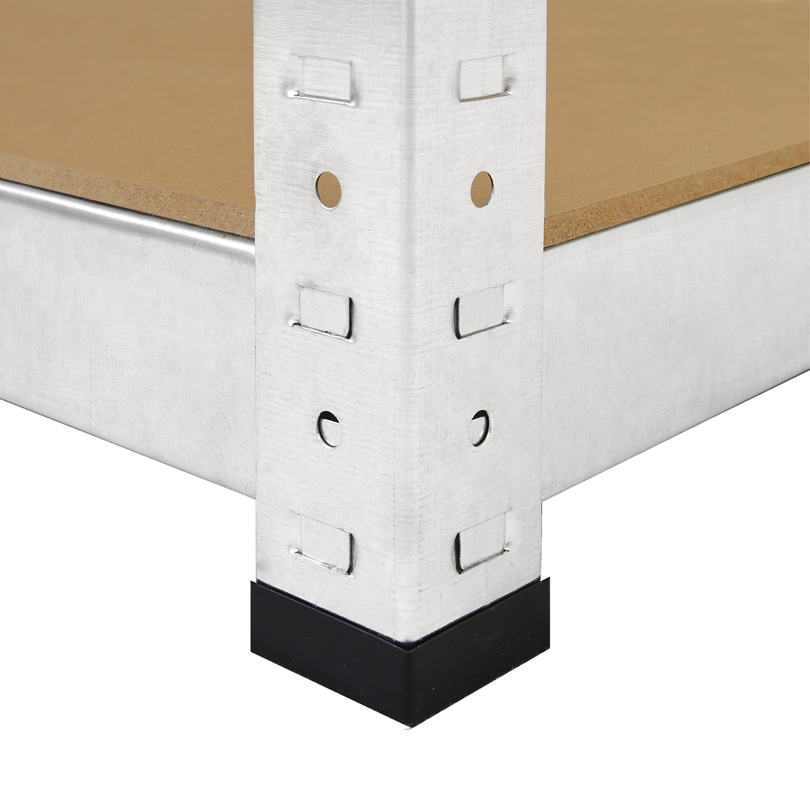 4 Scaffali Galwix 90cm in Acciaio Senza Bulloni & 1 Scaffale ad Angolo Galwix