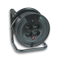 fme art.14.611 avvolgicavo 25 m 3x1,5-4 prese bipasso+terra+schuko cod:ferx.10710