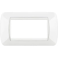 Living Int. - Placca 4 posti bianco - L4804BI