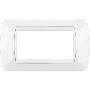 Living Int. - Placca 4 posti bianco - L4804BI