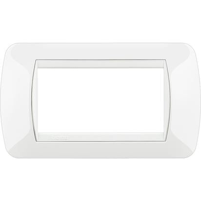 Living Int. - Placca 4 posti bianco - L4804BI
