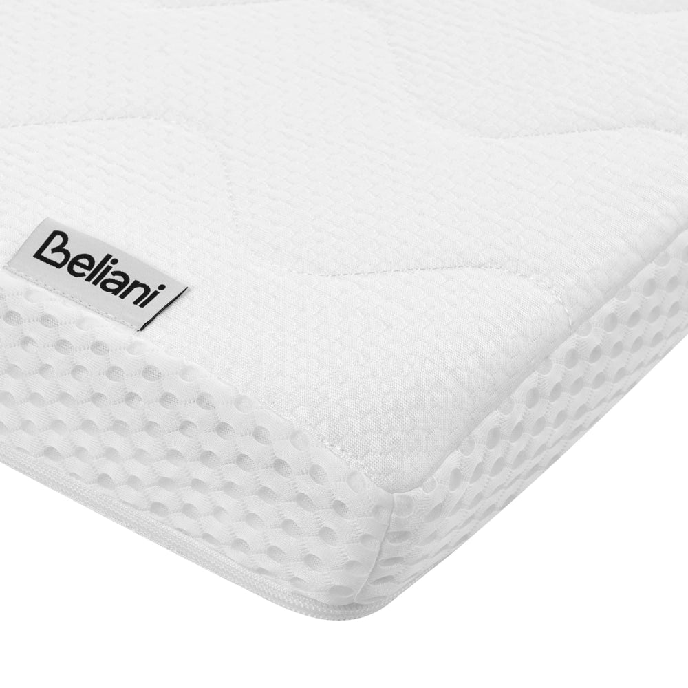 Coprimaterasso in schiuma di gel bianco 180 x 200 cm comfort morbidezza