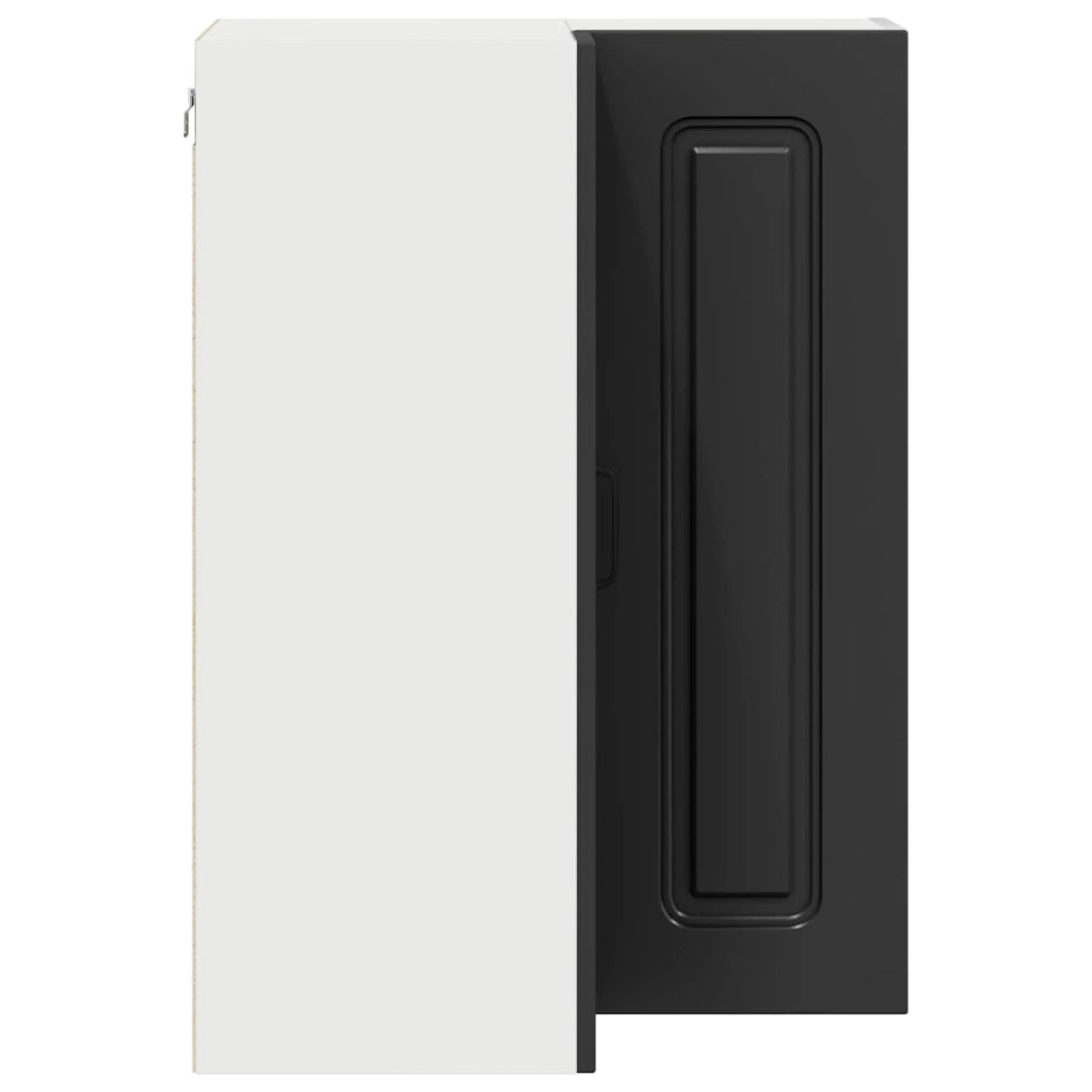 Mobile da cucina con vani contenitori moderni design pulito 57 x 57 x 80 cm legno composito nero 02_0053754