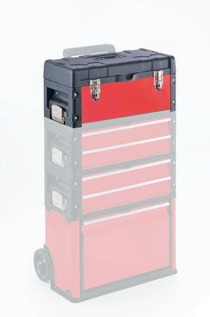Cassetta portautensili, bauletto trolley rosso