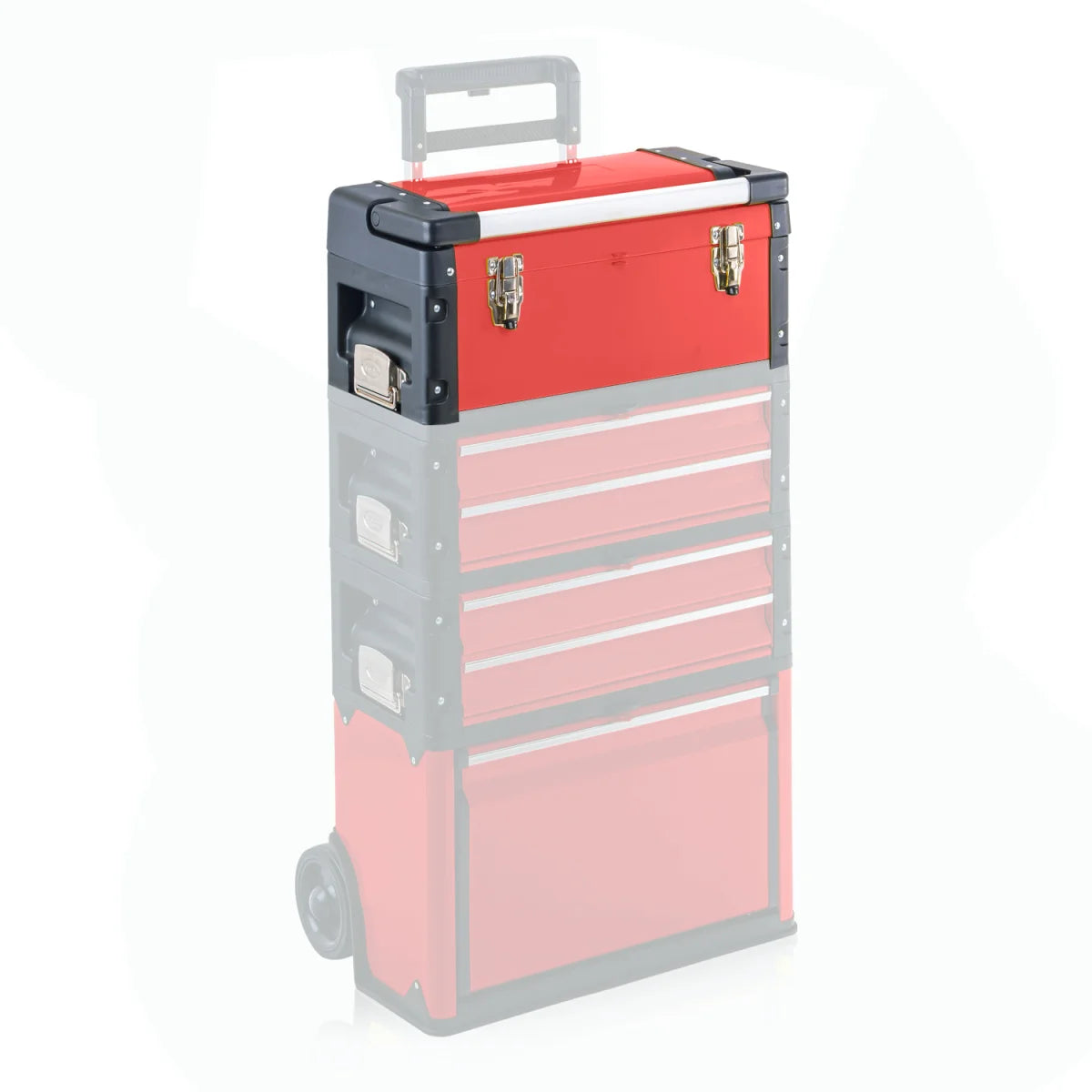 Cassetta portautensili, trolley Top-Box Comfort rosso