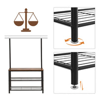 Appendiabiti Valora HSR41BX Organizzatore per corridoio in metallo marrone rustico