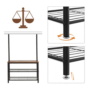 Appendiabiti Valora HSR41BX Organizzatore per corridoio in metallo marrone rustico