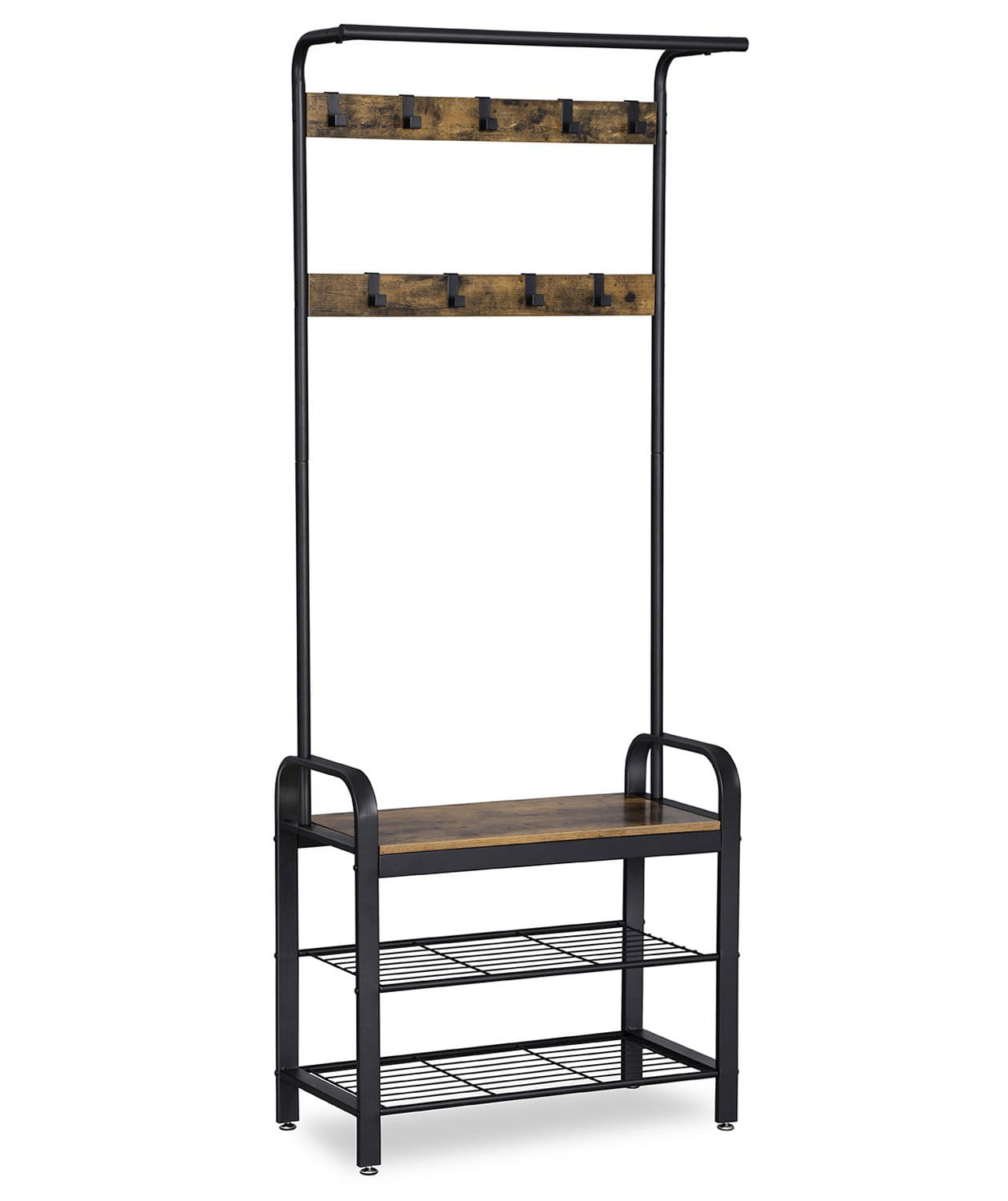 Appendiabiti Valora HSR40B Organizzatore per corridoio in metallo marrone rustico