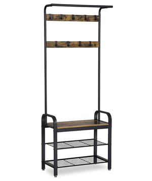 Appendiabiti Valora HSR40B Organizzatore per corridoio in metallo marrone rustico