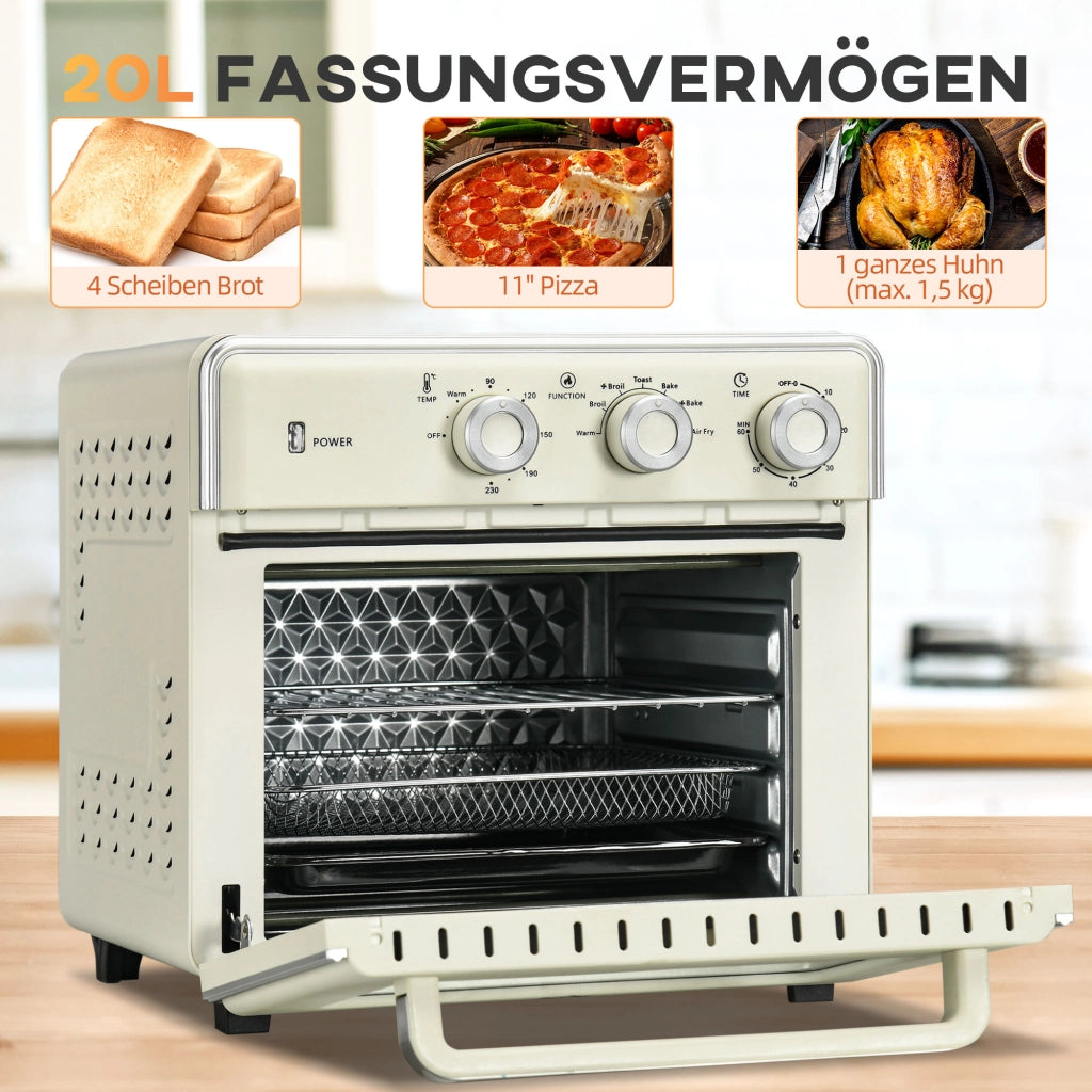 Forno Mini 5 in 1 ¨C zephmum ¨C 20L 1400W 60 Min Timer