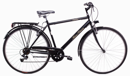 MARIO SCHIANO city bike 28 uomo , bici da passeggio cambio 6 velocita' , Nera