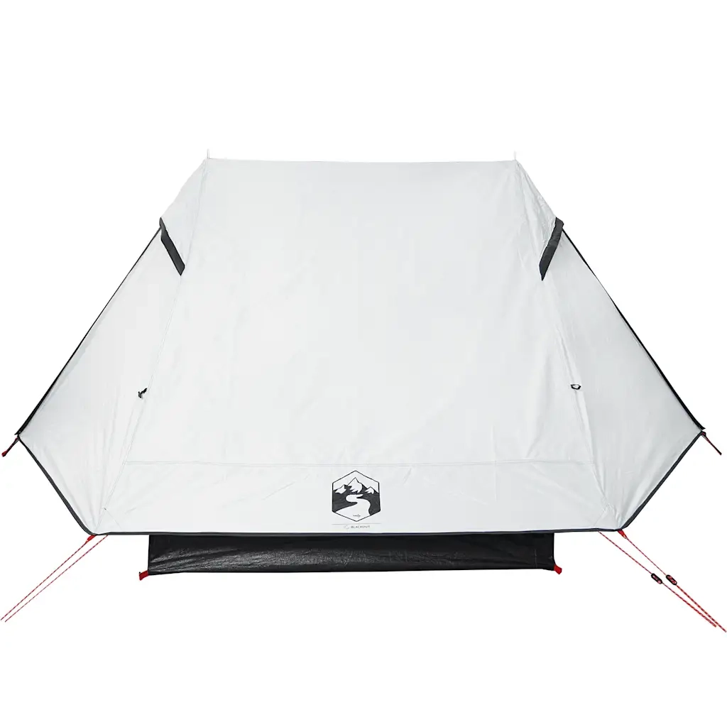 Tenda Campeggio 2 Persone Bianca Tessuto Oscurante Impermeabile
