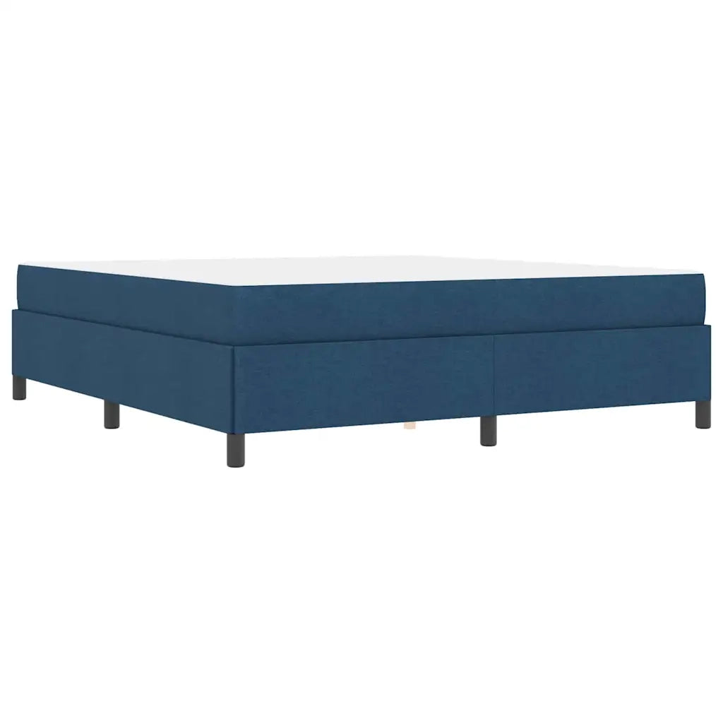 vidaXL Letto a molle Blu e Nero 180 x 200 cm