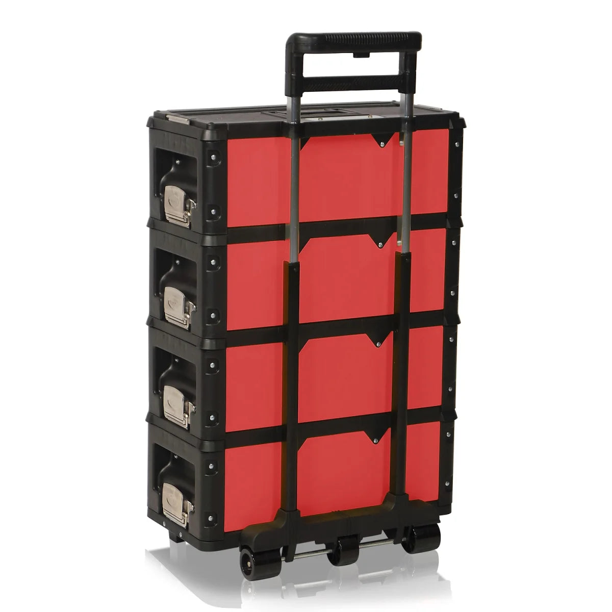 Carrello portautensili a 4 vie 1.1.2.2, colore rosso