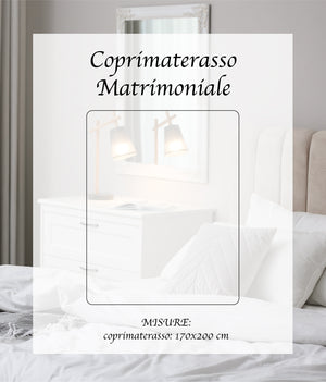 Coprimaterasso Trattamento Carbonio Salvamaterasso Traspirante Con Angoli Elasticizzati Antistatico Antiacaro Traspirante Regolatore Materassi  Bianco - Matrimoniale