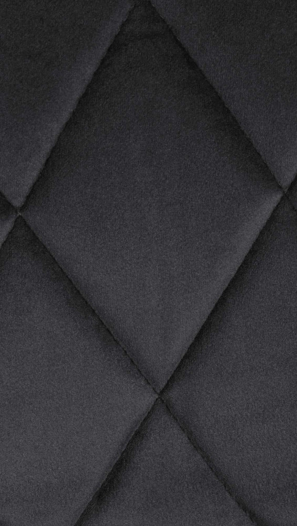 Sgabello da bar Lazio Velvet nero,bianco