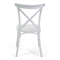 Sedia 47x51xh90 cm in Plastica Cross Bianco