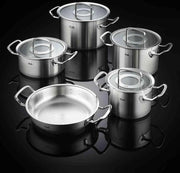 Collezione professionale di coperture in vetro - Ø 20 cm - termoresistente - Argento Grigio