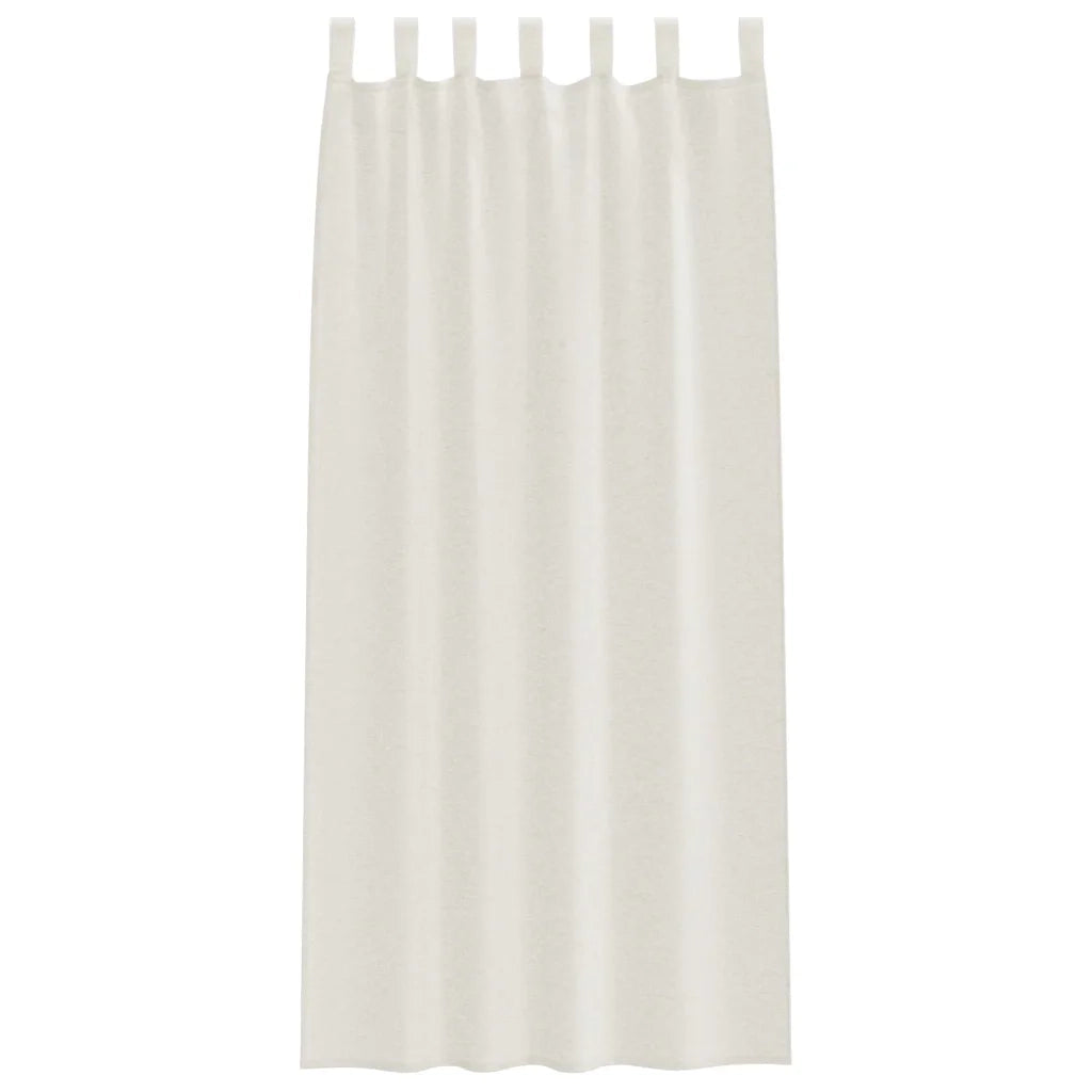 Tenda in Velo con tende 2 pcs Crema 225 x 140 cm Poliestere 4108039